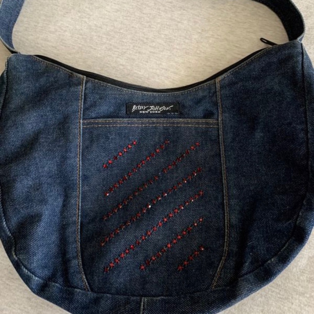 Vintage Betsey Johnson Denim Purse